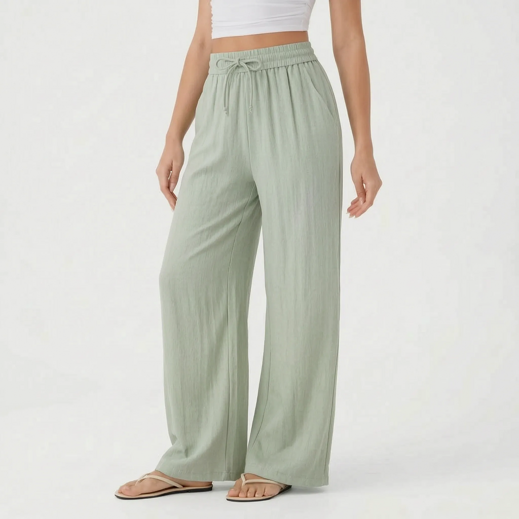 Wide-Leg Casual Pants - Peggy