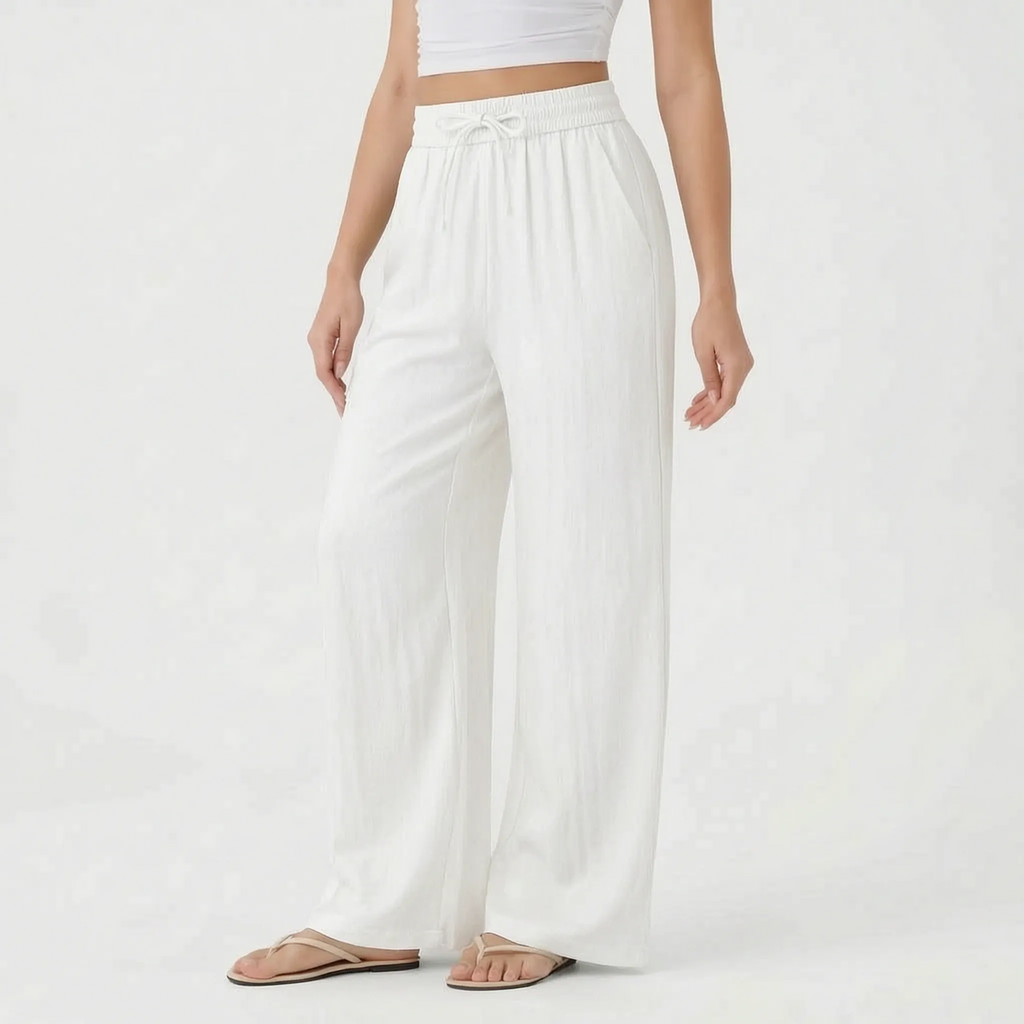 Wide-Leg Casual Pants - Peggy