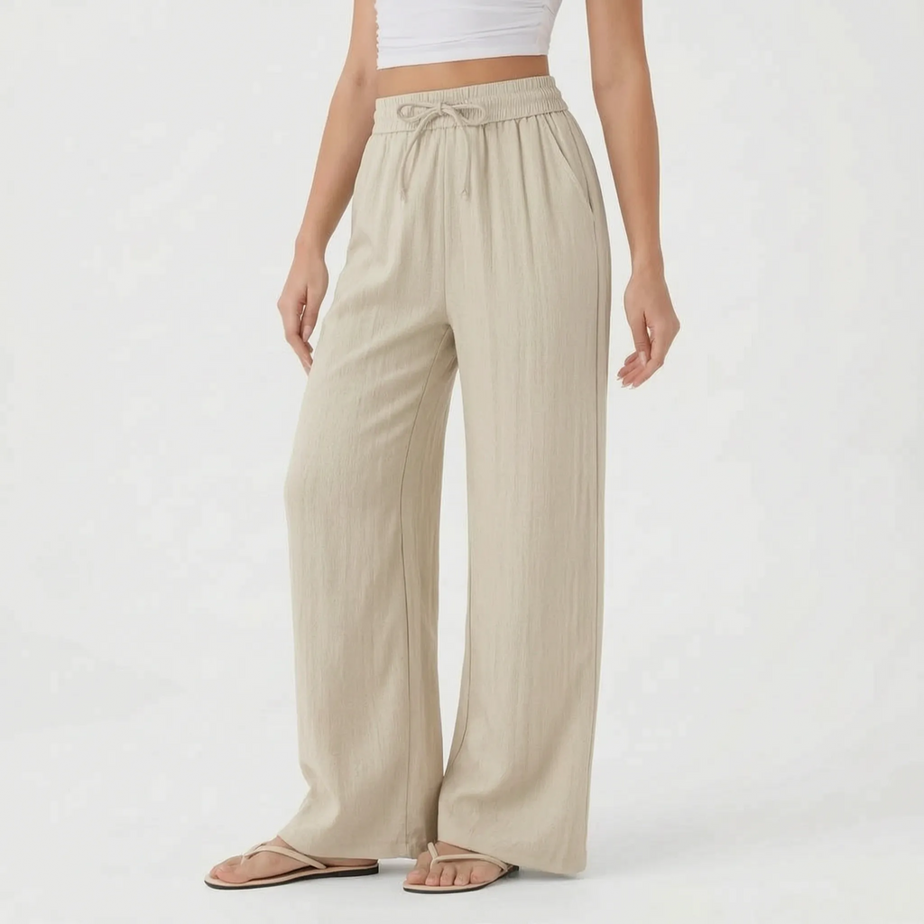 Wide-Leg Casual Pants - Peggy