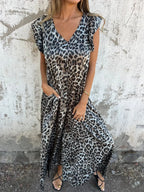 Wide-Leg Leopard-Print Jumpsuit - Sabrina