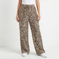 Wide-Leg Leopard Pants - Teresa