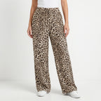 Wide-Leg Leopard Pants - Teresa