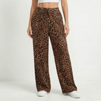 Wide-Leg Leopard Pants - Teresa