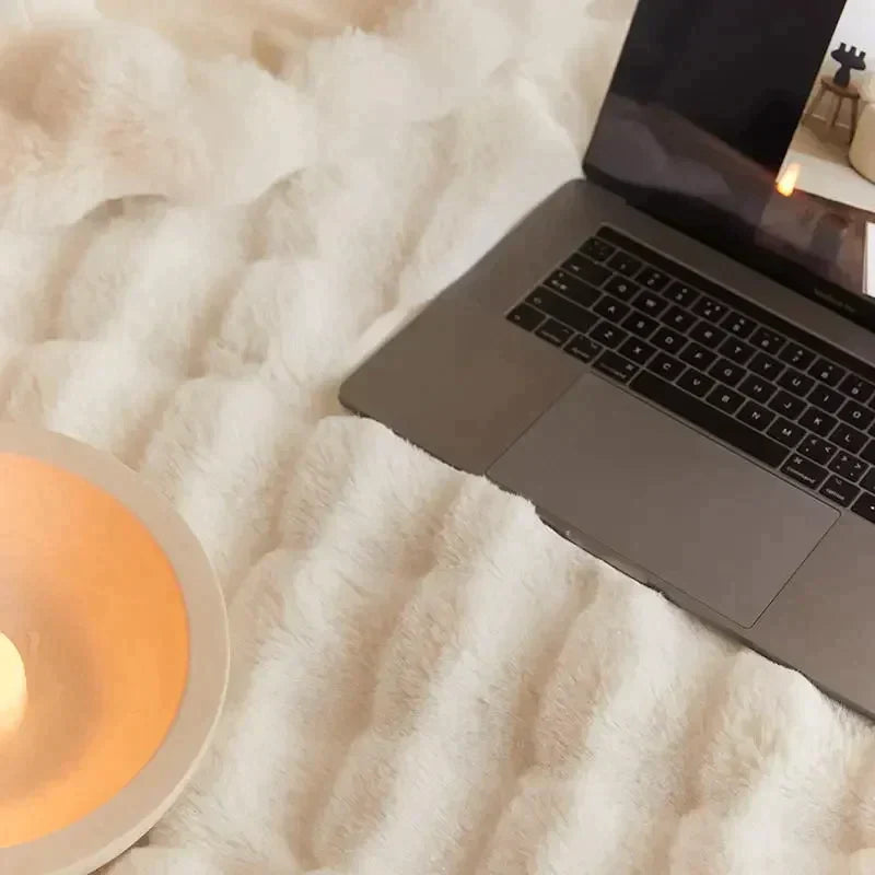 שמיכת צמר LumenWeave חמימות רכה ללילות נעימים