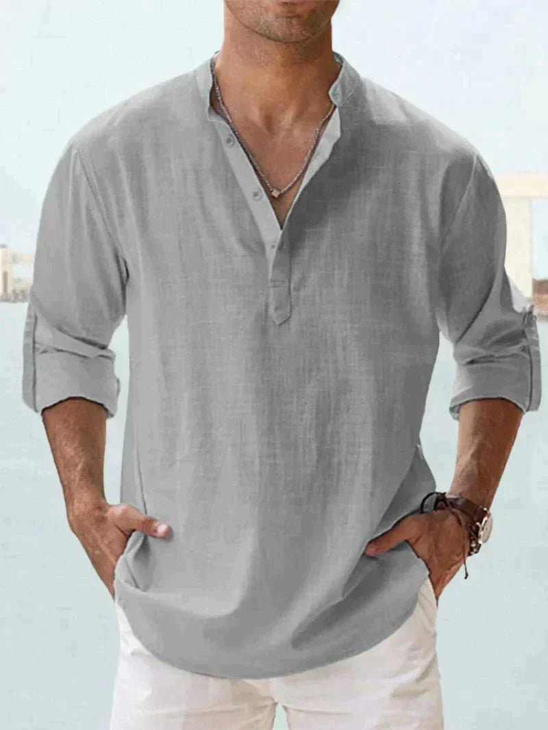 Erick Men's Linen Shirt for Breathable Summer Comfort