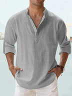 Erick Men's Linen Shirt for Breathable Summer Comfort
