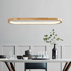 LumaWood LED Pendant Light With Wood Finish And Subtle Metal Accents