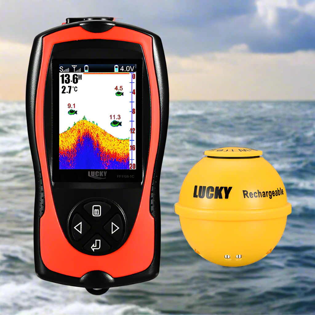 Curated visual reference: Marinscout Wireless Fish Finder With Depth And Temp Display Photo Inspiration