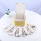 Jewelry box with 12 zipper compartments