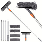Crystal Clear Window Cleaner – Professional 2-in-1 Telescopic Window and Glass Cleaning System