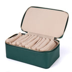 Jewelry box with 12 zipper compartments