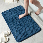 Cobblestone Bath Mat With Absorbent Comfort For Families