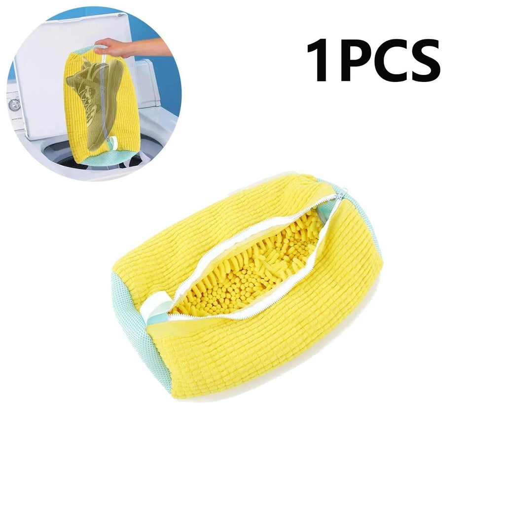 Set da 2 sacchetti per lavaggio scarpe per protezione in lavanderia domestica
