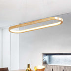 LumaWood LED Pendant Light With Wood Finish And Subtle Metal Accents