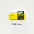 Suport plutitor din acril pentru reviste, montat pe perete, pentru birou acasă