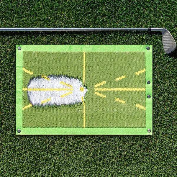 Golf-Trainingsmatte für zu Hause mit Echtzeit-Schwung-Feedback