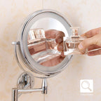 Adjustable Dual-Arm LED Vanity Mirror For Everyday Makeup
