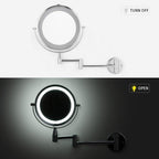 Adjustable Dual-Arm LED Vanity Mirror For Everyday Makeup