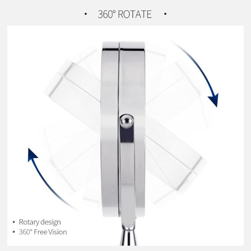 Adjustable Dual-Arm LED Vanity Mirror For Everyday Makeup