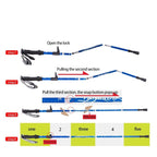 Adjustable Trekking Poles - Lightweight & Foldable for Hiking & Walking