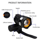 ベロビーム USB充電式 5赤色発光ダイオード 防水 自転車用灯火