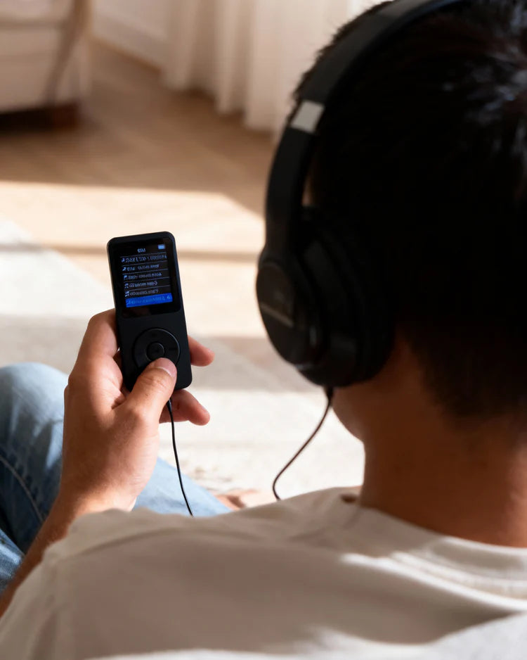 مشغل موسيقى ريترو – مشغل MP3 بسعة 64 جيجابايت وتصميم كلاسيكي مدمج
