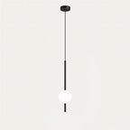 Lámpara colgante de vidrio Lyra Nordic con LED ajustable para islas de cocina