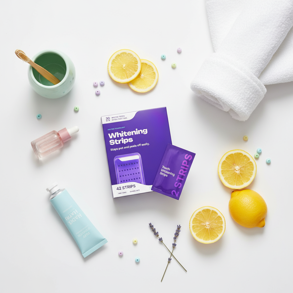 Dagelijkse whitening strips met frisse adem boost voor een dagelijkse glimlach