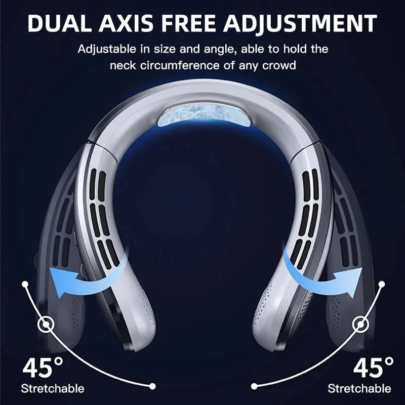 Ventilateur de Cou VeyraCool Flex 100 – Ventilateur de Refroidissement Portable Sans Lames avec 100 Vitesses et Batterie 8000mAh