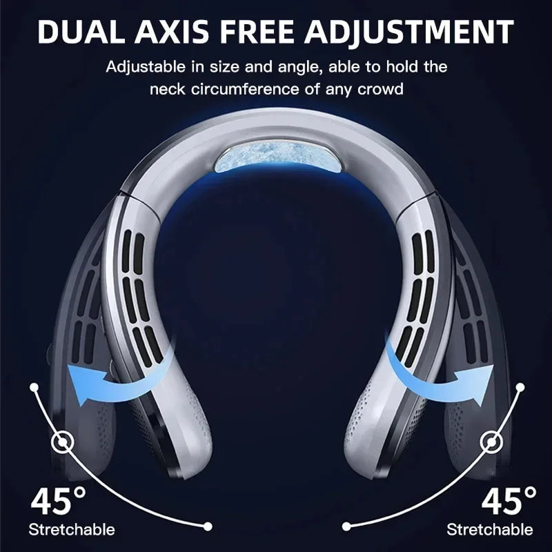 Ventilateur de Cou VeyraCool Flex 100 – Ventilateur de Refroidissement Portable Sans Lames avec 100 Vitesses et Batterie 8000mAh