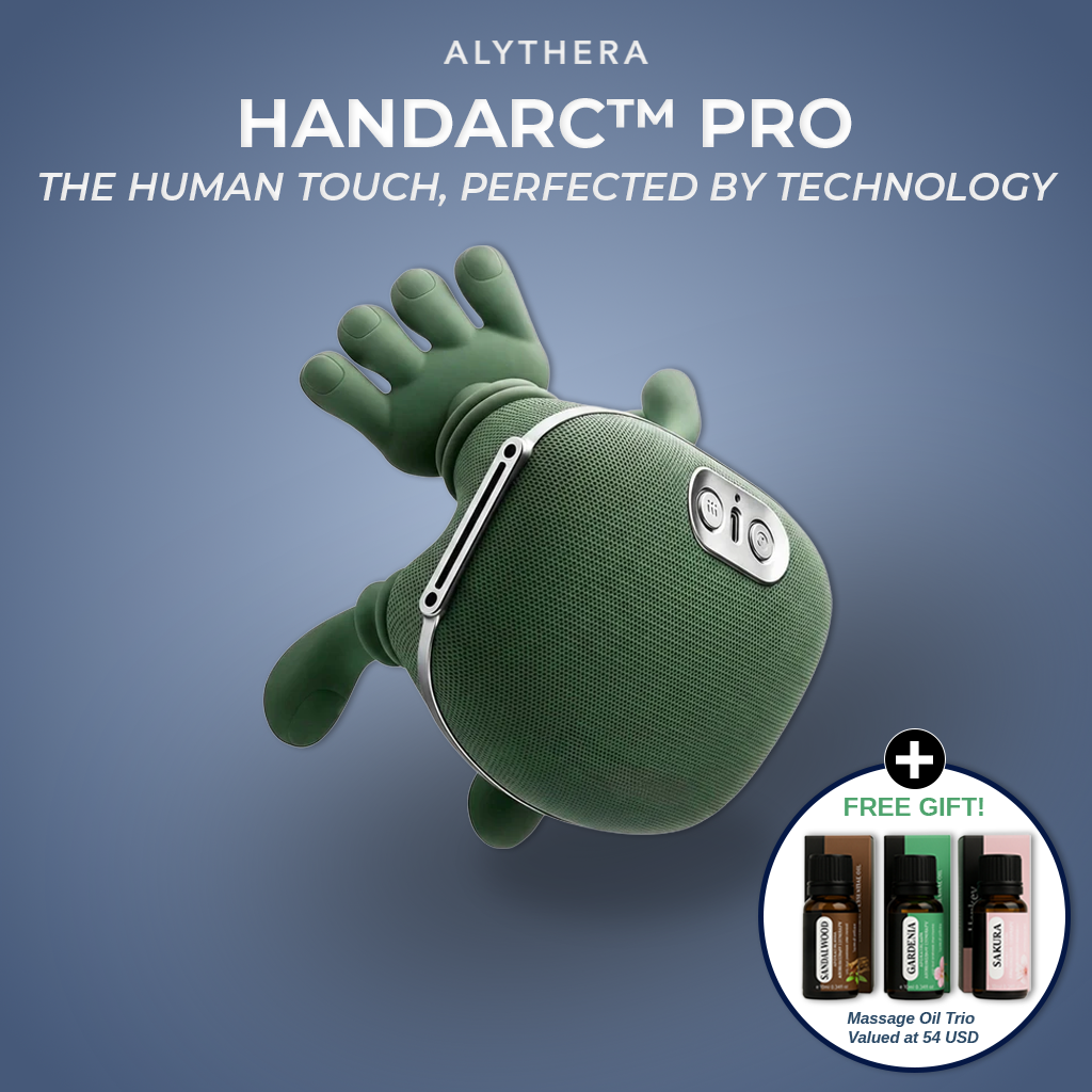 HandArc Pro oppvarmet dyp knaemassasjeapparat for nakke og rygg