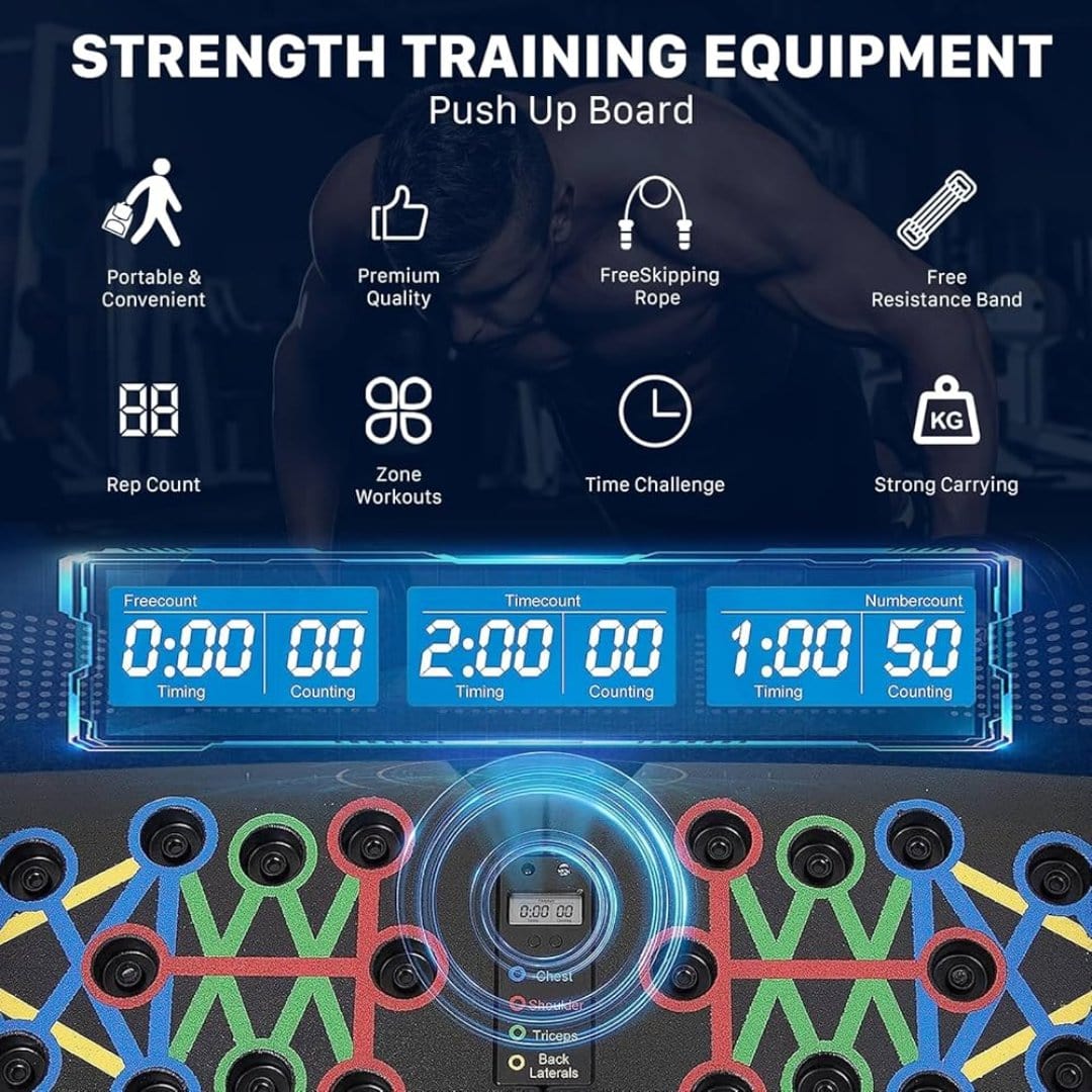 Panca Push-Up 30-in-1 Stazione di Allenamento Digitale per Tutto il Corpo a Casa