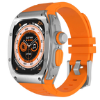 Xyra rustfritt stål-etui og silikonrem for Apple Watch Ultra