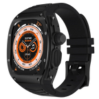 Xyra rustfritt stål-etui og silikonrem for Apple Watch Ultra