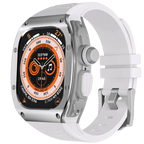 Xyra rustfritt stål-etui og silikonrem for Apple Watch Ultra