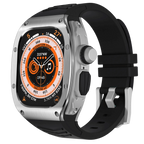 Xyra rustfritt stål-etui og silikonrem for Apple Watch Ultra