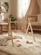 Long-Lasting Wooden Activity Arch – Sensory Toy Gym for Ages 0–3
