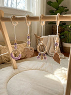 Baby Play Gym Arch With Leaf Pattern For Sensory Exploration