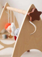 Space Rocket Wooden Play Arch – Star-Themed Sensory Toy Gym