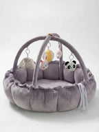 2-in-1 Play Mat and Sensory Arch – Floor Gym for Baby's First Year