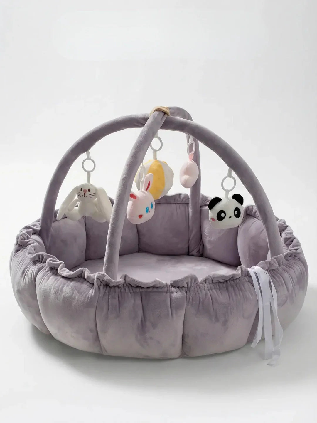2-in-1 Play Mat and Sensory Arch – Floor Gym for Baby's First Year