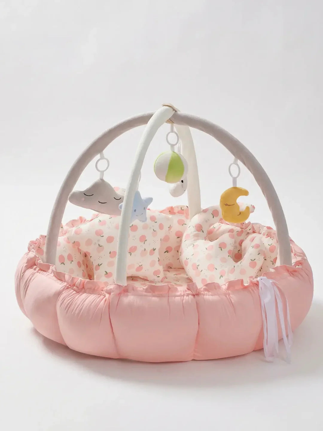 2-in-1 Play Mat and Sensory Arch – Floor Gym for Baby's First Year