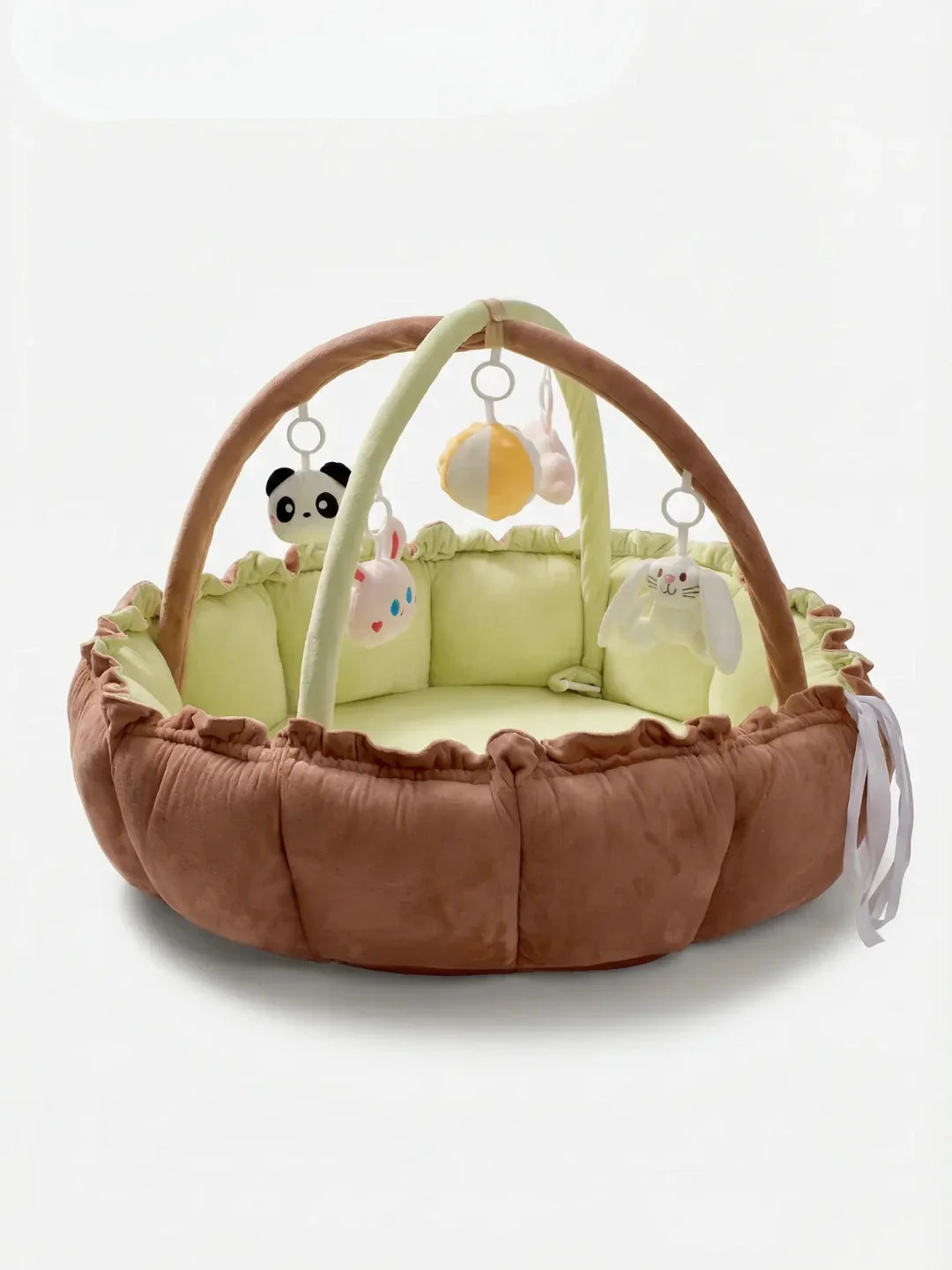 2-in-1 Play Mat and Sensory Arch – Floor Gym for Baby's First Year