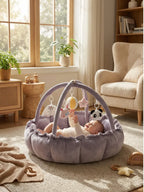 2-in-1 Play Mat and Sensory Arch – Floor Gym for Baby's First Year