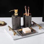 Armani Bathroom Accessories Set Luxury Ceramic Organizer For Modern Bathrooms