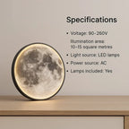 Lampada LED NovaLume Moon Glow con Dimmer per un'Atmosfera Accogliente in Camera da Letto