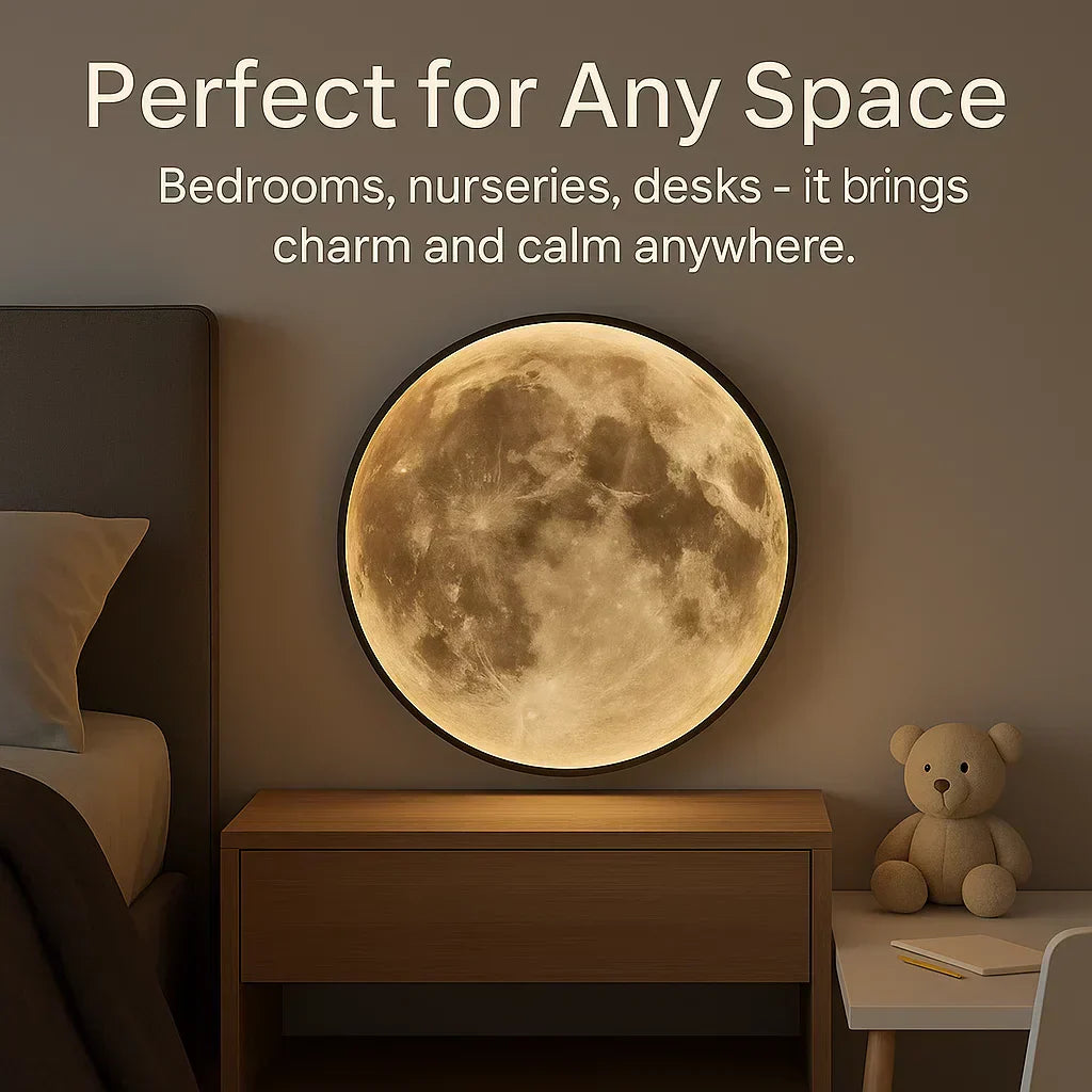 Lampada LED NovaLume Moon Glow con Dimmer per un'Atmosfera Accogliente in Camera da Letto