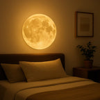 Lampada LED NovaLume Moon Glow con Dimmer per un'Atmosfera Accogliente in Camera da Letto