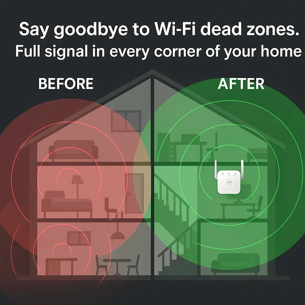 Penguat Isyarat WiFi 5G Jalur Berganda AeroLink untuk Rumah dan Taman