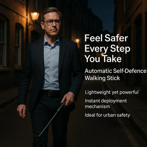 Automatisk Udtrækkelig Gåstok med Skridsikkert Greb